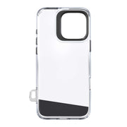 Silver TecHub Kajsa Trans-Shield Collection iPhone 16 Pro Max Lumber back case with MagSafe connectivity, viewed from the backside.