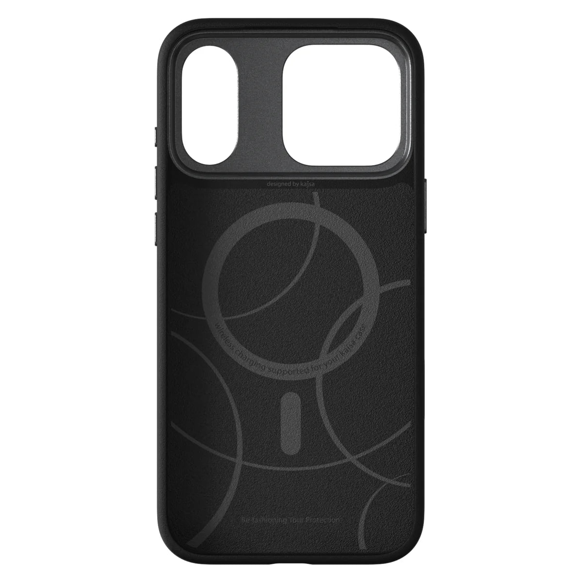 TecHub Kajsa Glamorous Collection iPhone 17 Pro Max pyramid pattern MagSafe case viewed from the back, showcasing the stylish design.