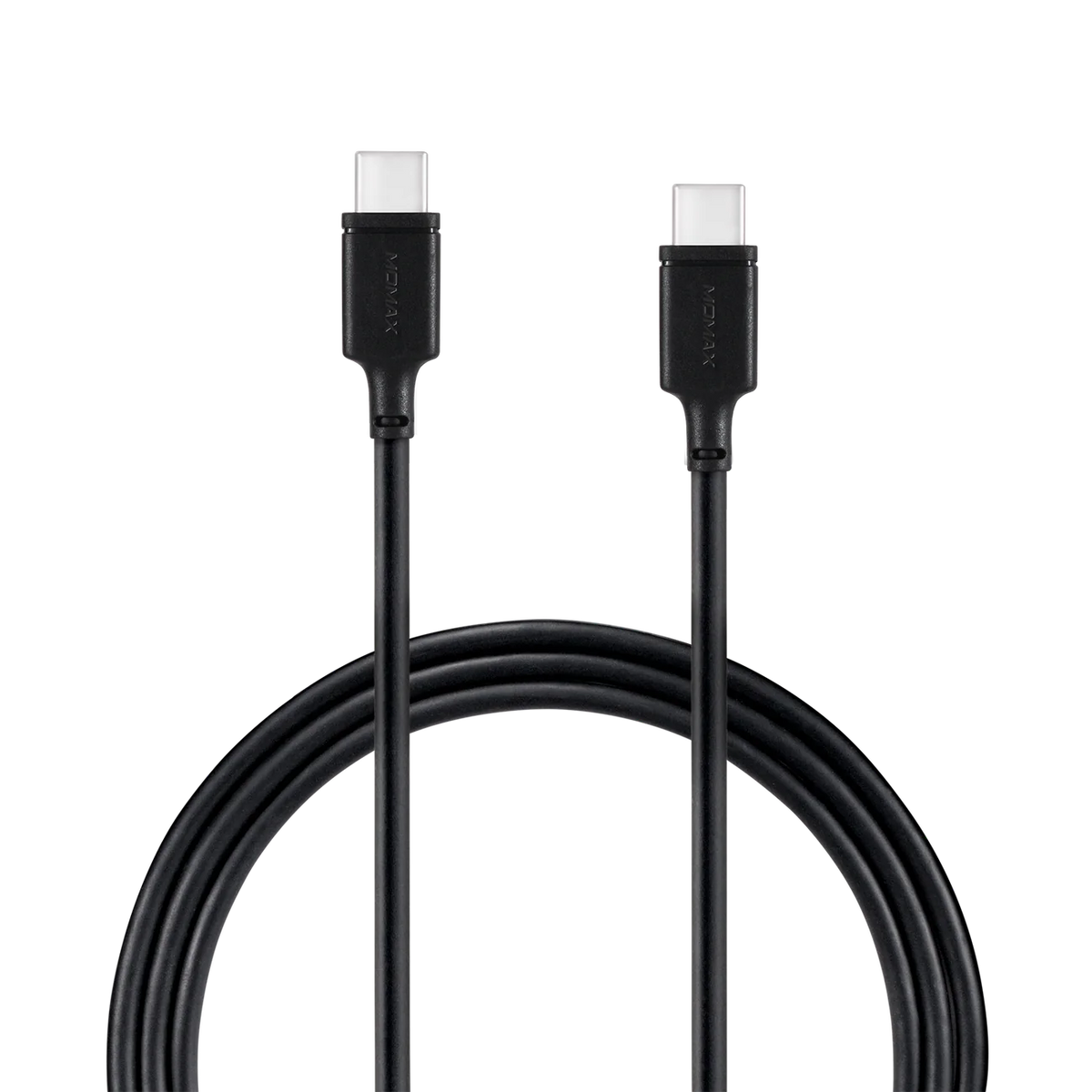 Momax Zero USB-C to USB-C cable supporting PD 60W fast charging, 1 meter length, used for quick device charging.