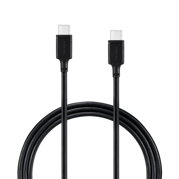 Momax Zero USB-C to USB-C cable supporting PD 60W fast charging, 1 meter length, used for quick device charging.