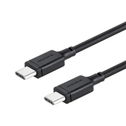 Momax Zero USB-C to USB-C cable supporting 60W fast charging, 1 meter length, connected to compatible devices.