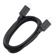 Momax Zero USB-C to USB-C cable supporting 60W fast charging, 1 meter length, black color, with USB-C connectors at both ends.