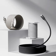 Momax Mag.Link magnetic USB-C to USB-C cable, 1 meter, supporting 100W power and USB 3.2 Gen 2x2 data transfer.