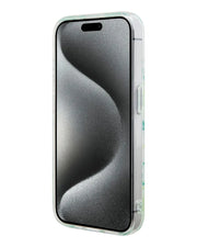 White Lacoste MagSafe hard case for iPhone 15 Pro Max with double layer magnetic protection by TecHub.