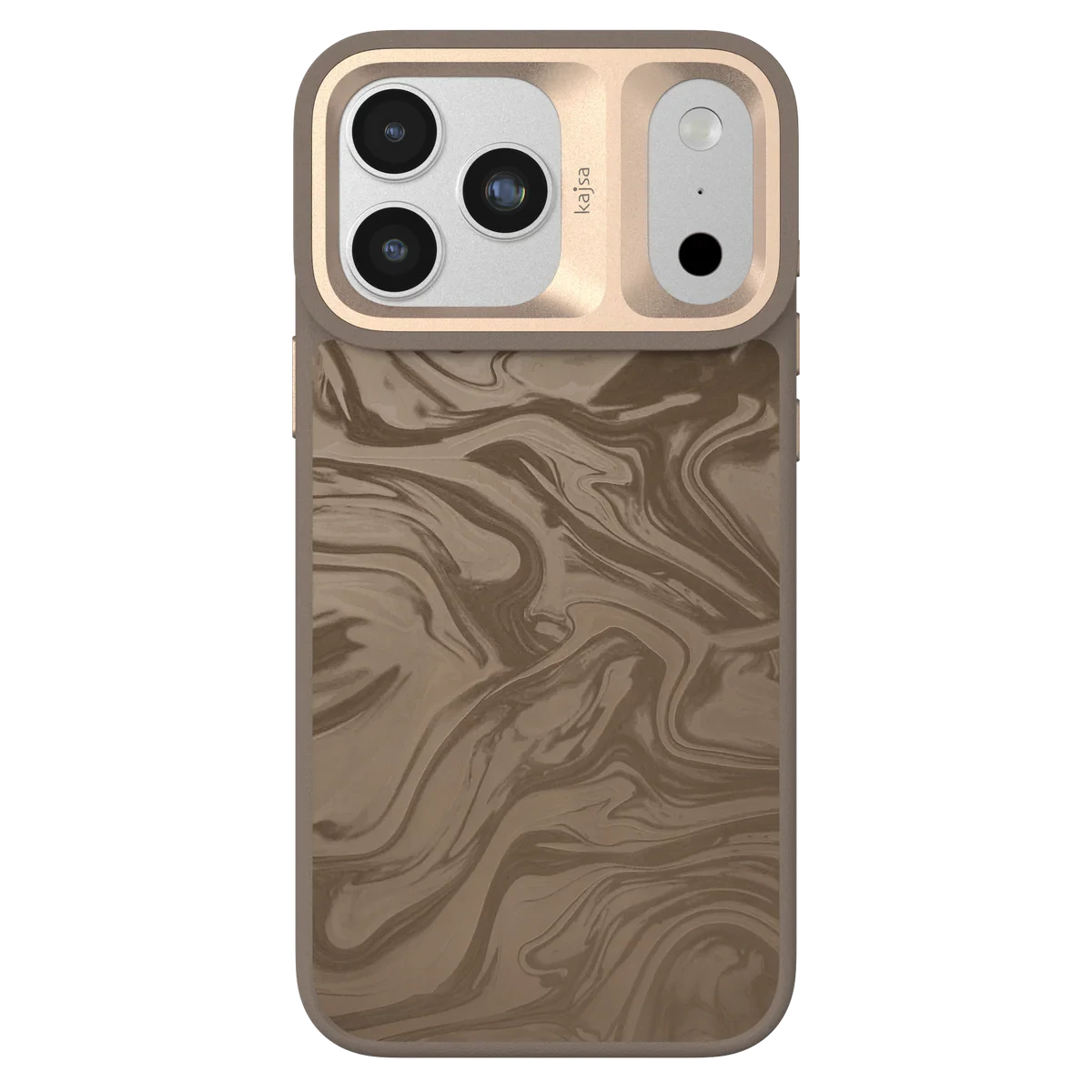 Kajsa Glamorous Collection - Fluid Art Pattern Back Case for iPhone 17 Pro Max (MagSafe Compatible)