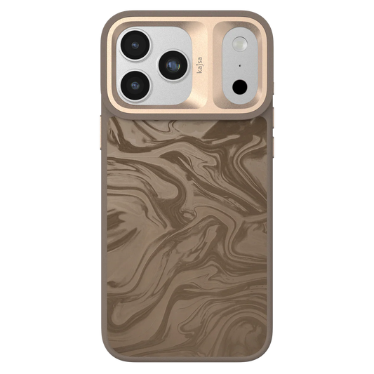 Kajsa Glamorous Collection - Fluid Art Pattern Back Case for iPhone 17 Pro Max (MagSafe Compatible)