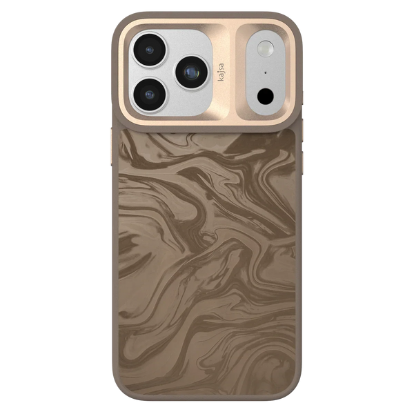 Kajsa Glamorous Collection - Fluid Art Pattern Back Case for iPhone 17 Pro Max (MagSafe Compatible)