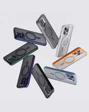 Matte frosted Crush M MagSafe case for iPhone 15 Pro Max by Case World Crush M, showcasing the protective phone cover.