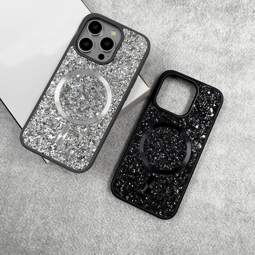 Swarovski Luxury Bling Glitter Diamond Magnetic Phone Case For iPhone