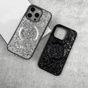Swarovski glitter diamond MagSafe case for iPhone 14 Pro Max by TecHub, featuring sparkling crystals and a protective design