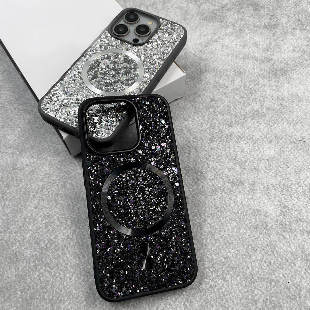 Swarovski Luxury Bling Glitter Diamond Magnetic Phone Case For iPhone