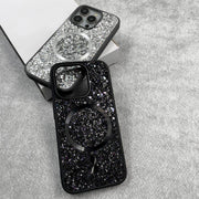 Swarovski TecHub glitter diamond MagSafe case for iPhone 14 Pro Max featuring sparkling embellishments and a sleek protective design.