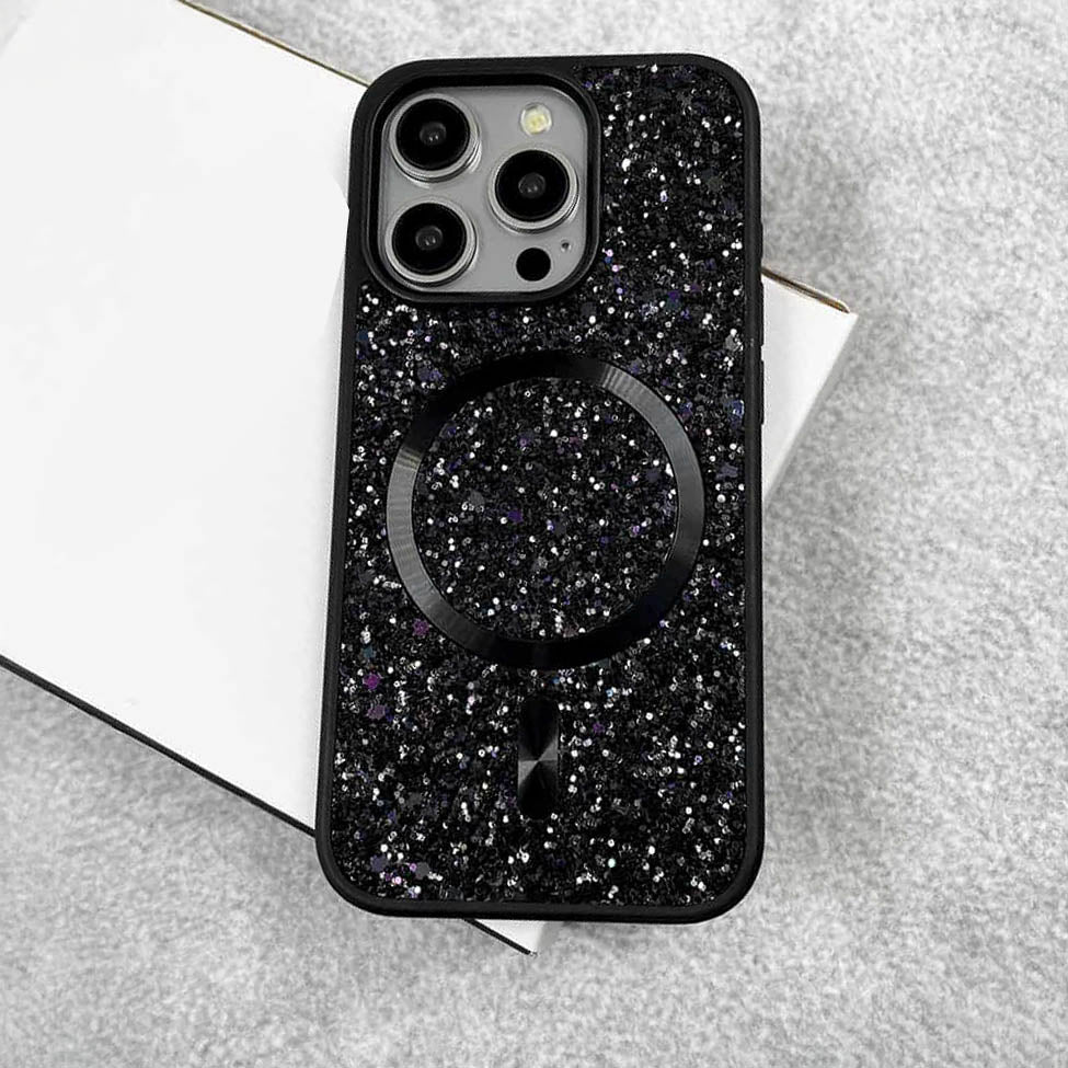 Swarovski Luxury Bling Glitter Diamond Magnetic Phone Case For iPhone