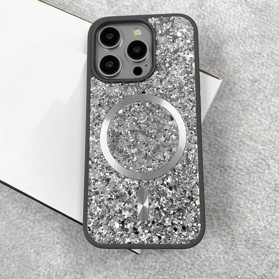 Swarovski Luxury Bling Glitter Diamond Magnetic Phone Case For iPhone