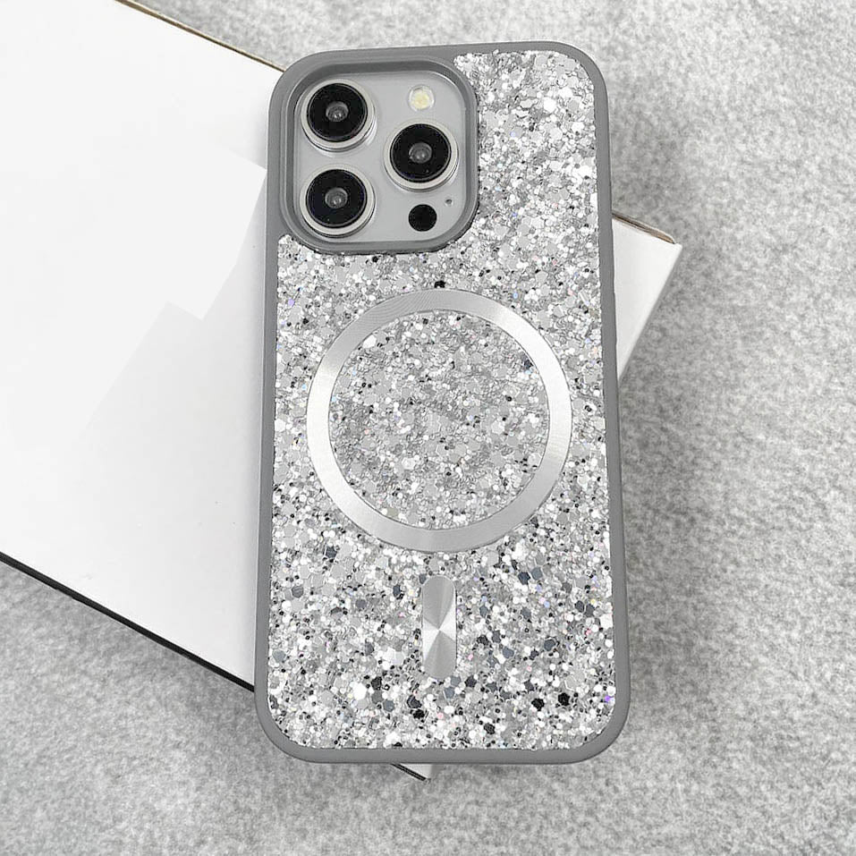 Swarovski Luxury Bling Glitter Diamond Magnetic Phone Case For iPhone