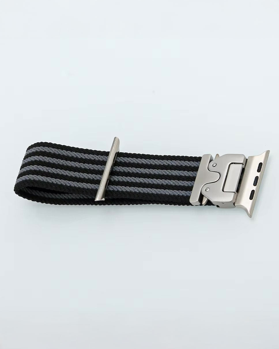 Nylon Double Stripes Band for Apple Watch 42/44/45/46/49 mm