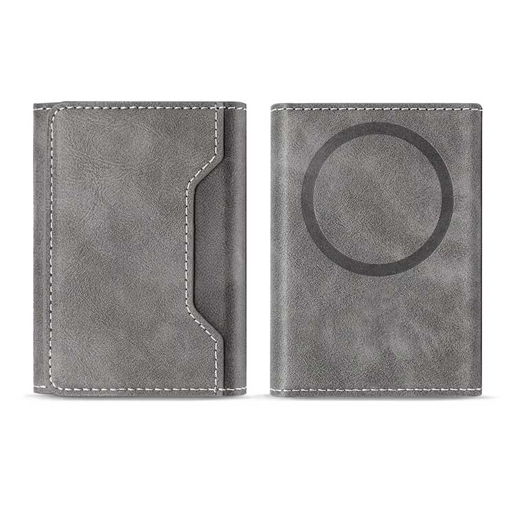 Triple Luxury Fold Leather MagSafe Wallet Card Holder
