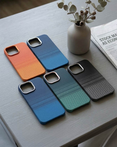TecHub FreeAir MagSafe Carbon premium iPhone 16 Pro Max case with sleek design and protective features, shown on the phone.