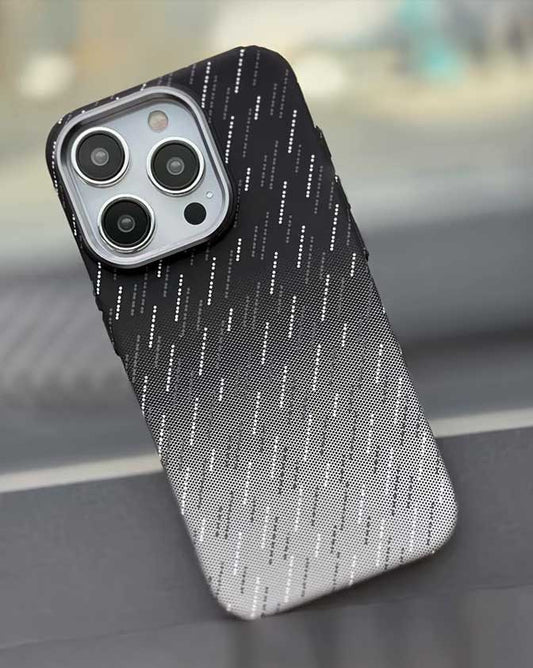 FreeAir MagSafe Carbon Fiber Design Case for iPhone 15 Pro Max - Black/White