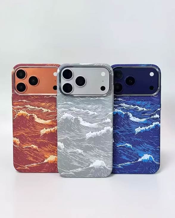 FreeAir MagSafe Waves Carbon Premium Design Case for iPhone 17 Pro Max