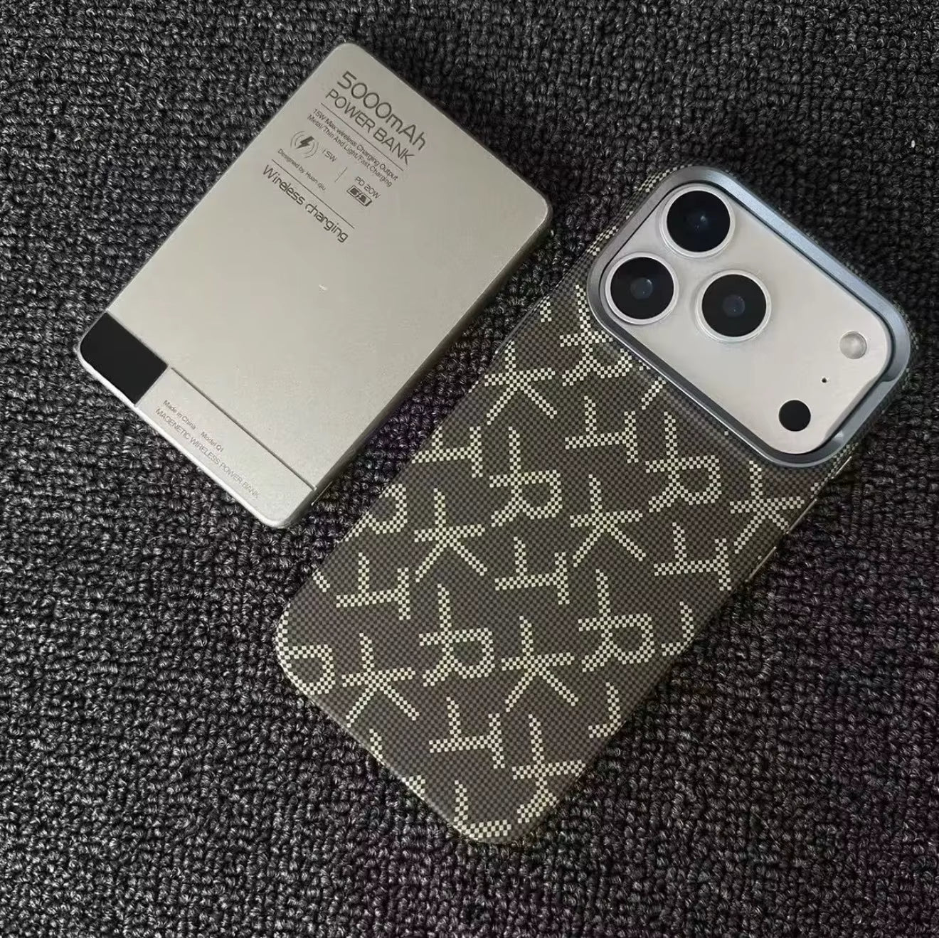 FreeKnite Fiber Texture Slim Matte Hard PC for iPhone 17 Pro Max