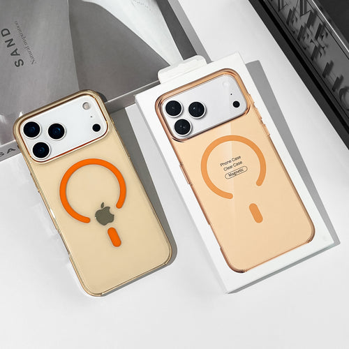 TecHub Apple iPhone 17 Pro Max acrylic clear case with MagSafe, showcasing transparent design and precise cutouts for ports and buttons.