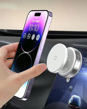 TecHub GOJI G2 magnetic phone holder in white with 360-degree rotation and strong magnetic grip, designed for secure smartphone mounting.