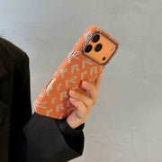 FD Carbon Fiber Textured Metal Camera Frame Shockproof Hard Magnetic Case for iPhone 17 Pro Max
