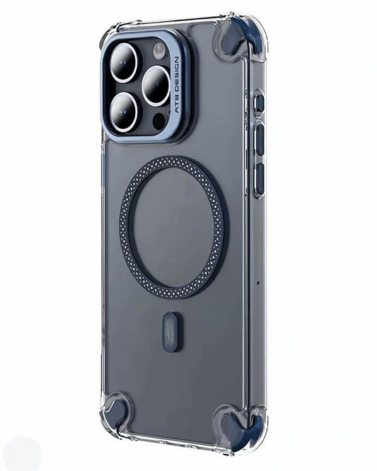 ATB Design MagSafe and Lens Stand iPhone 14 Pro Max case with anti-shock protection, featuring a sleek design and built-in stand.
