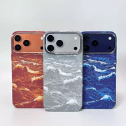TecHub Snow Mountain pattern iPhone 17/18 Pro Max MagSafe case with fiber texture featuring a winter mountain design.
