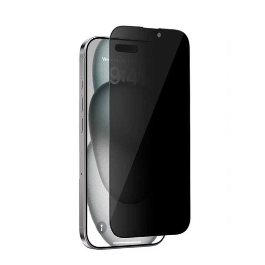 Iron Full Privacy Black Tempered Glass Screen Protector for iPhone 17 Pro Max