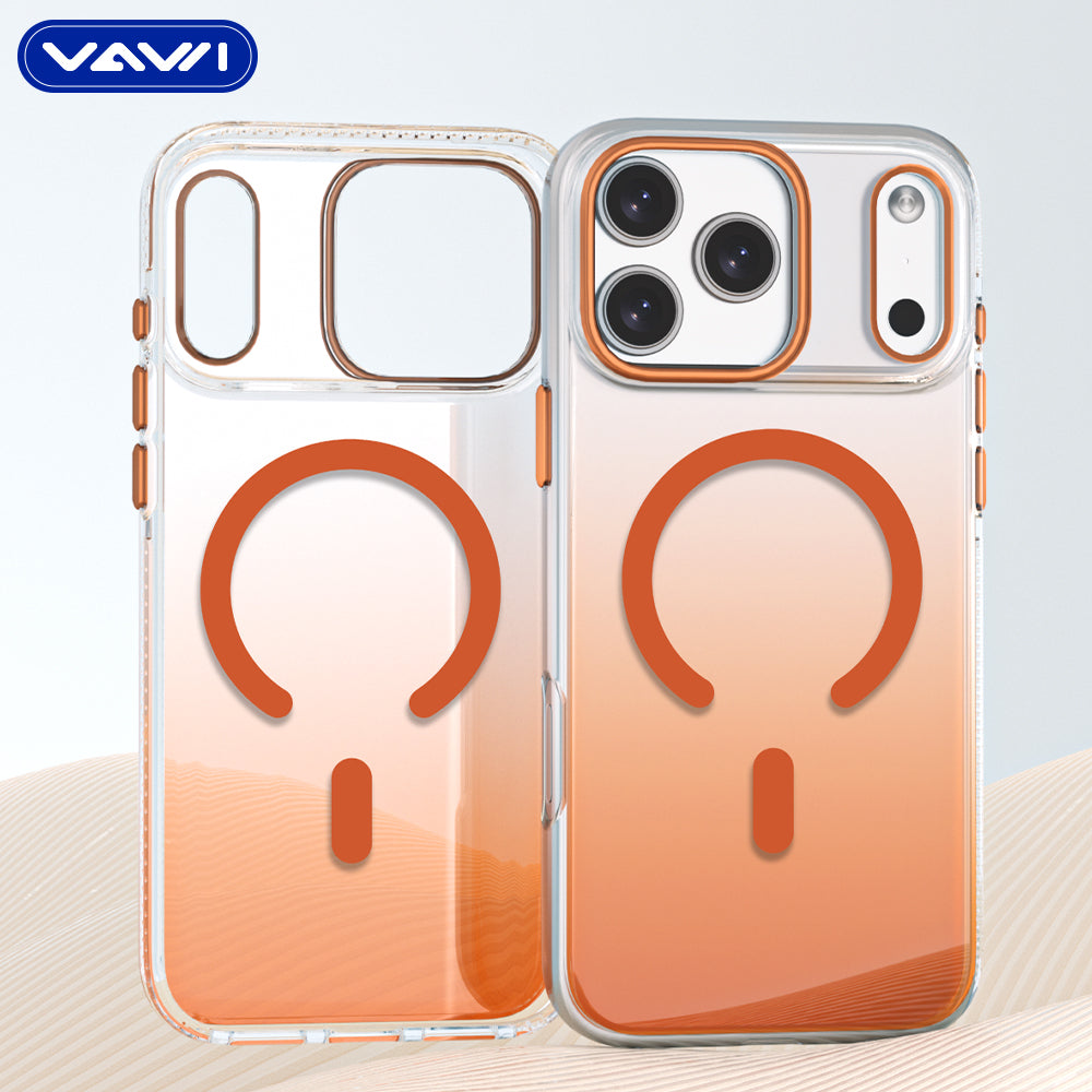 VAWI Magnetic Gradient Matte Wave Point Shockproof Case for iPhone 17 Pro Max