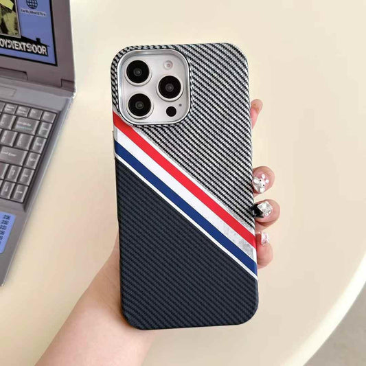 FreeAir MagSafe Carbon Fiber Design Case for iPhone 14 Pro Max - Black Stripes