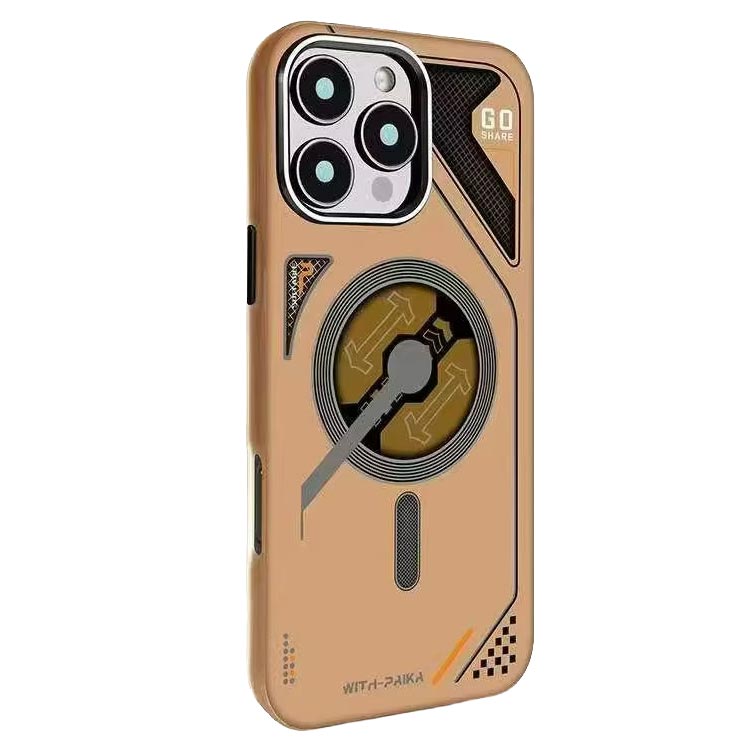 Jmgokit Stylish Trend Protective Case for iPhone 16 Pro Max - Brown