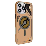 TecHub Jmgokit stylish brown protective case for iPhone 16 Pro Max, showcasing smooth finish and precise cutouts.