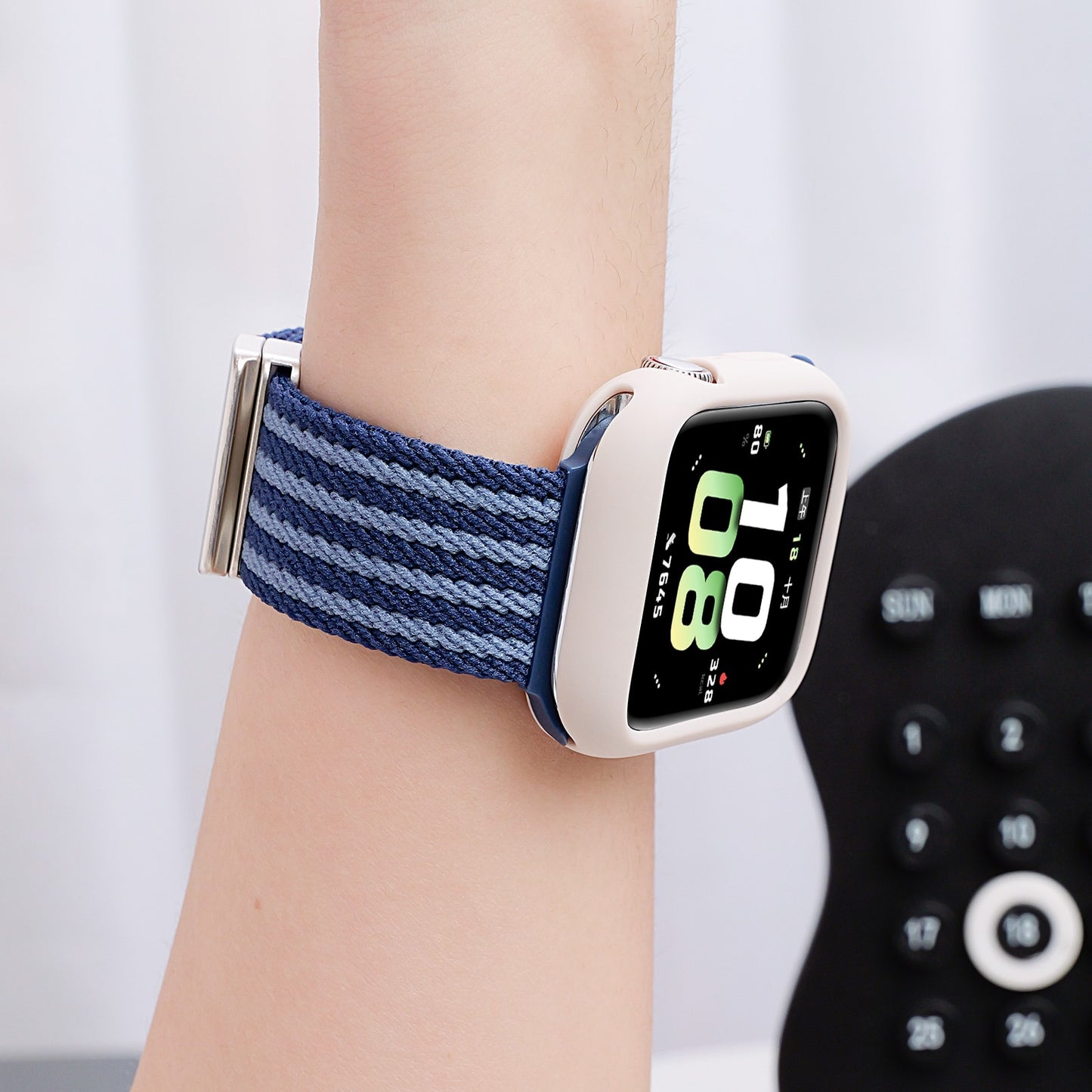 Nylon Double Stripes Band for Apple Watch 42/44/45/46/49 mm - TecHub