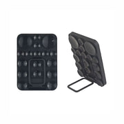 Black TecHub silicone suction-cup phone holder case with self-adhesive back-mount for secure attachment