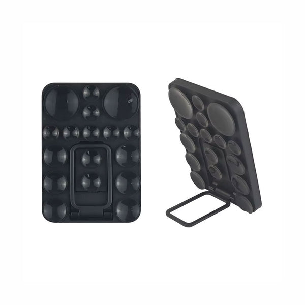 Silicone Suction-Cup Phone Self-Adhesive Holder Bracket Back-Mount - Black