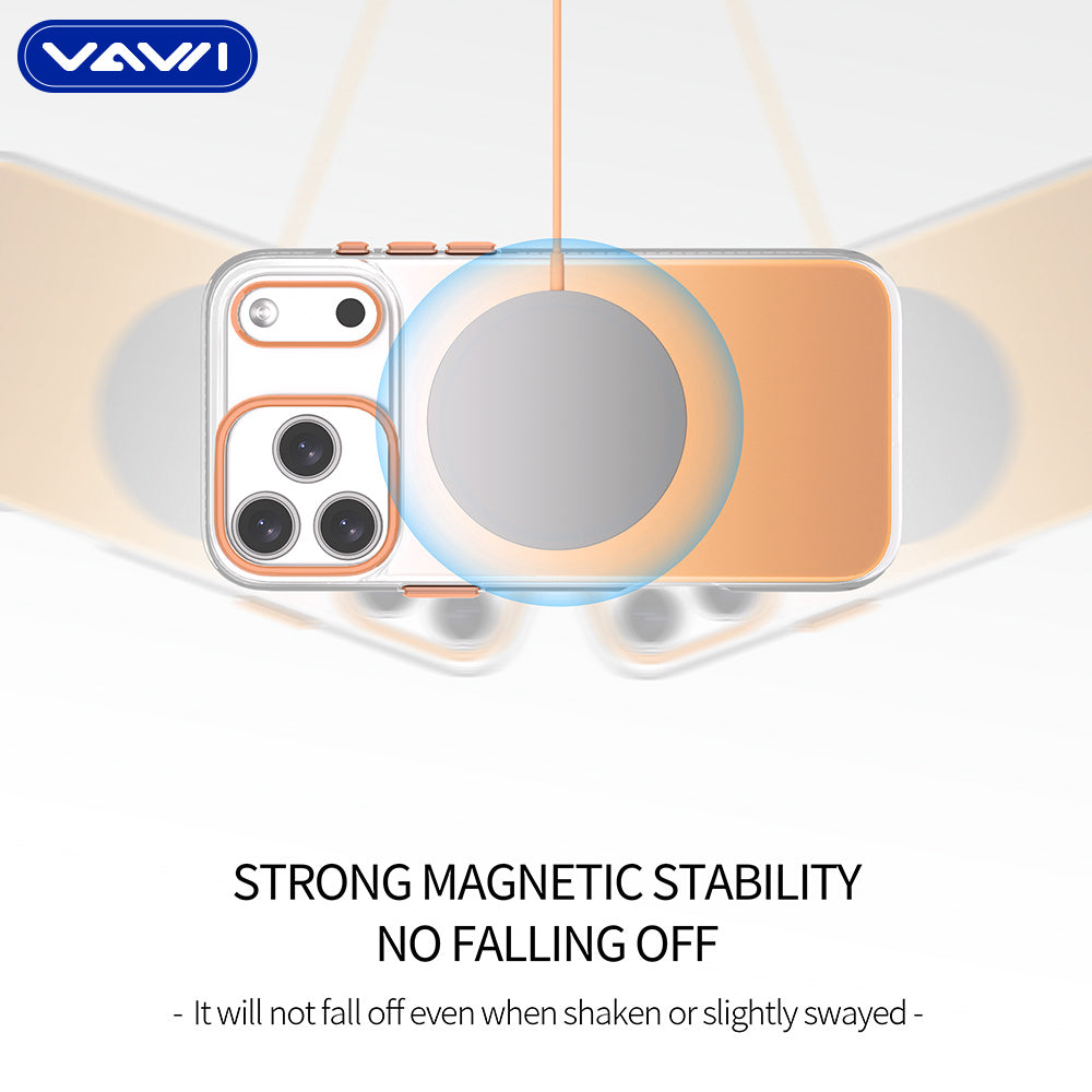 VAWI Magnetic Gradient Matte Wave Point Shockproof Case for iPhone 17 Pro Max