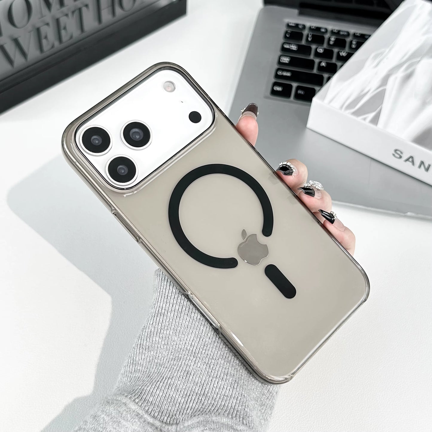 Apple iPhone 17 Pro Max Acrylic Clear Case with MagSafe (Without Camera Button)
