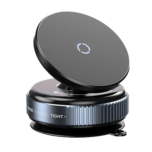 GOJI G2 Vacuum Magnetic Vacuum Phone Holder Vacuum 360 Degree Rotation and Super Strong Magnetic - Black - TecHub