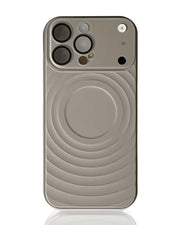 TecHub VAWI wave pattern silicone case for iPhone 16 Pro Max with clear window lens, flexible liquid silicone material.