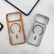 TecHub ultra-thin full-coverage frosted electroplating iPhone 17/18 Pro case shown on a phone, highlighting sleek design and durable build.
