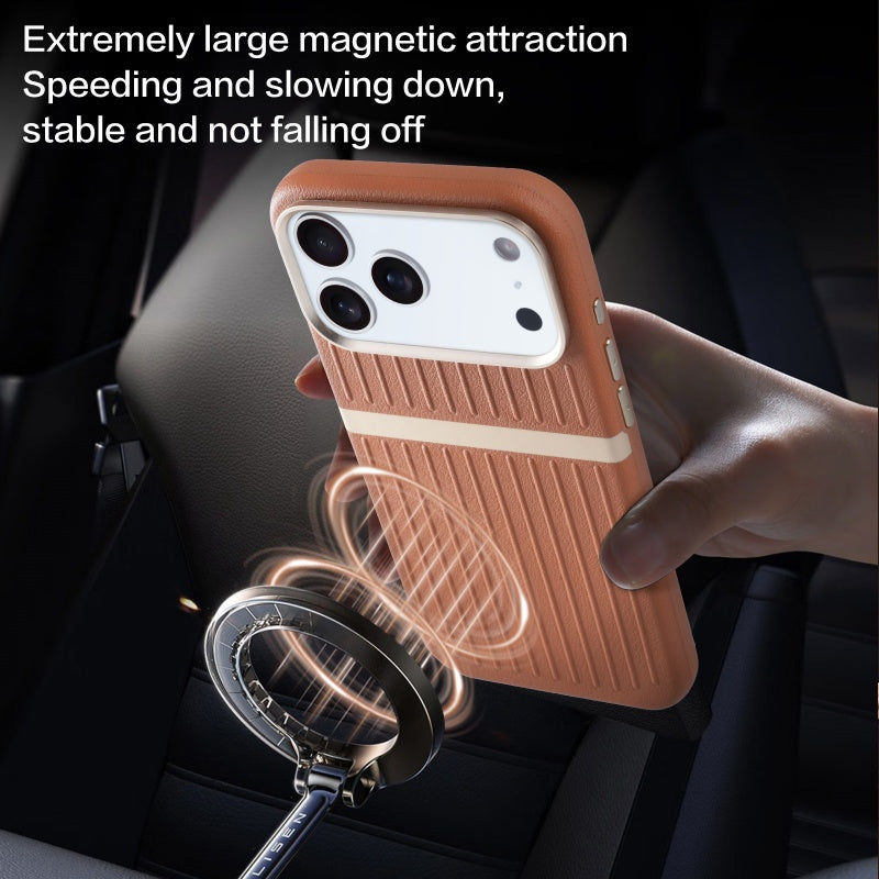 Business Style Luxury Magnetic PC Shockproof MagSafe Case for iPhone 17 Pro Max