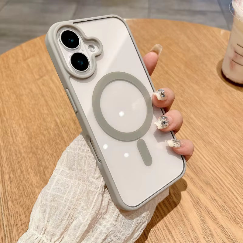 Q-Series Luxury MagSafe Acrylic Shockproof Case for iPhone 17