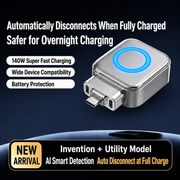TecHub X01 140W full-charging separator cable with automatic power-off battery protector for safe smart charging.