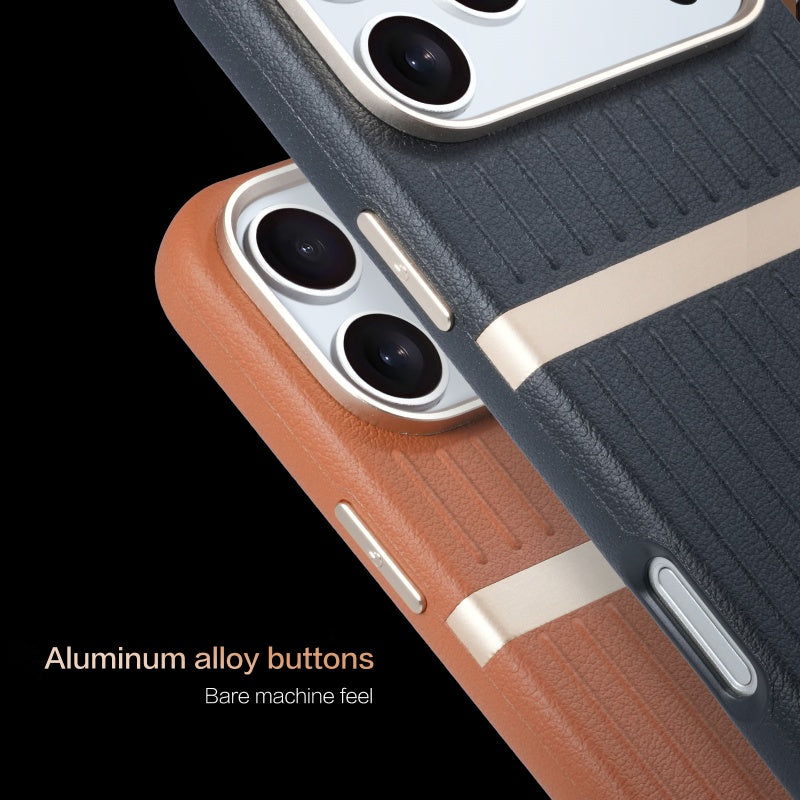 Business Style Luxury Magnetic PC Shockproof MagSafe Case for iPhone 17 Pro Max