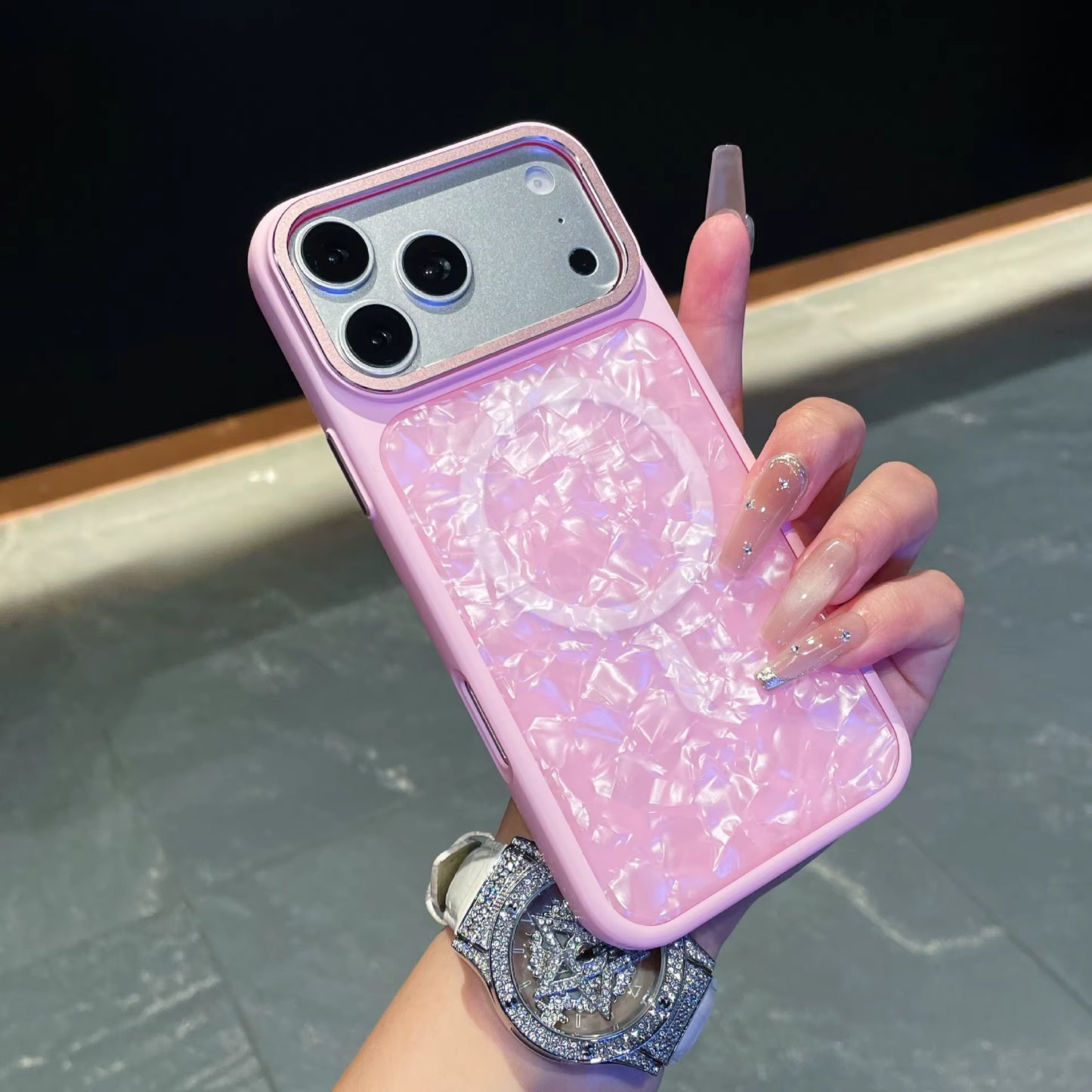Luxury Shell Magnetic MagSafe TPU Case for iPhone 17 Pro Max