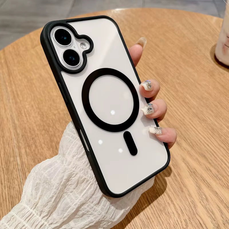 Q-Series Luxury MagSafe Acrylic Shockproof Case for iPhone 17