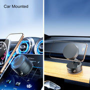Black TecHub GOJI G10 magnetic phone holder with 360-degree rotation, strong magnet, and vacuum base for secure mounting.